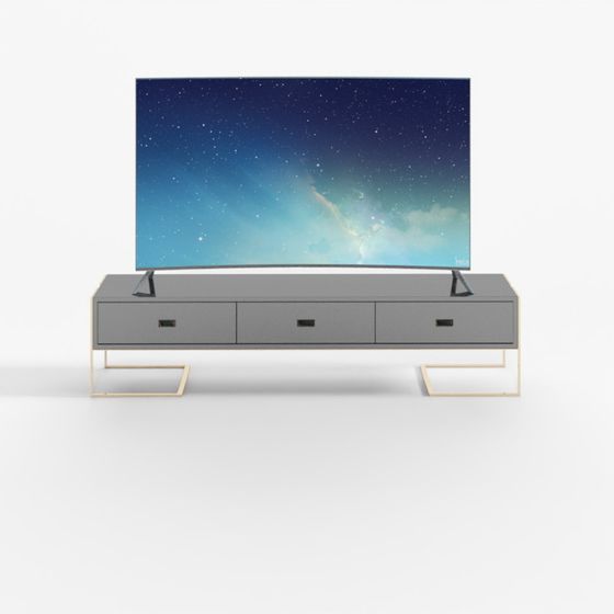Sleek Modern TV Stand 3D model