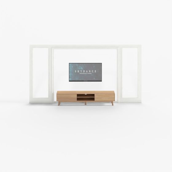 Modern TV Wall Unit 3D model