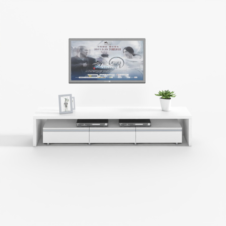 Modern minimalist solid wood lacquered drawer TV Cabinet combina