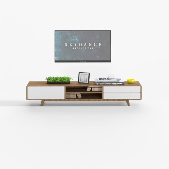 Stylish Minimalist TV Cabinet 3D model