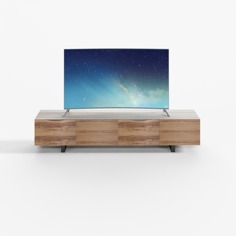 Nordic wood wind TV Cabinet combination