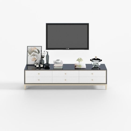 Modern Minimalist TV Cabinet 3D model