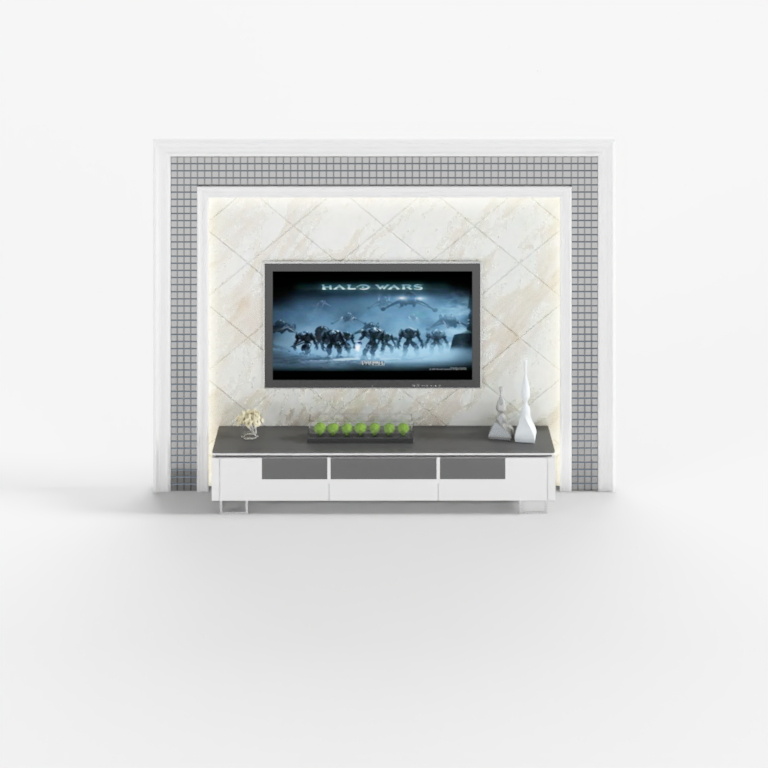 Ấn tượng đô thị-phòng khách-tủ tivi kết hợp