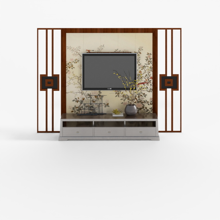 New Chinese Style TV Cabinet Ornaments Combination