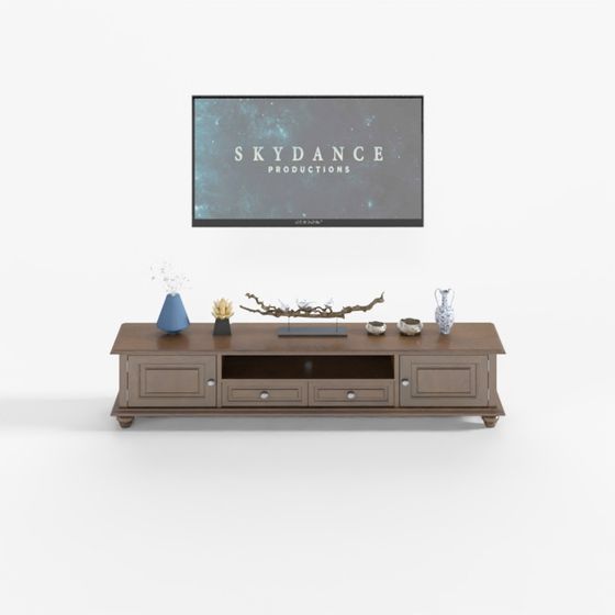 Elegant Living Room TV Stand 3D model
