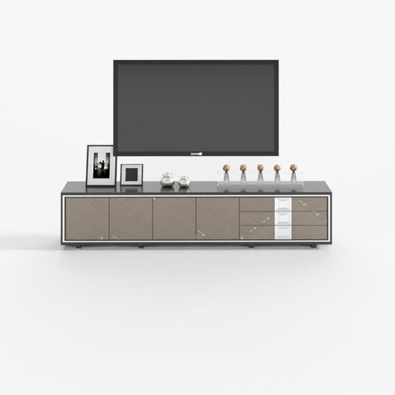Modern Low-Poly TV Cabinet 3D model