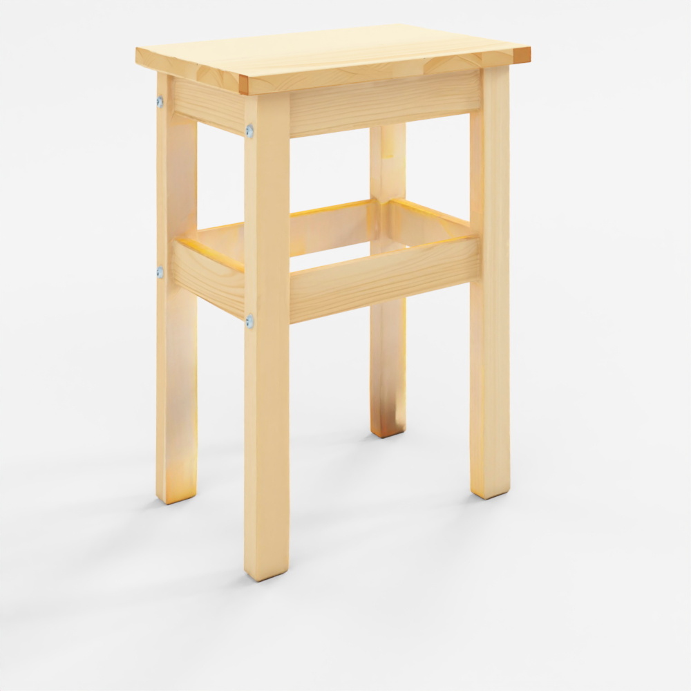 Marketb Maketbi Benku Solid Wood Stool
