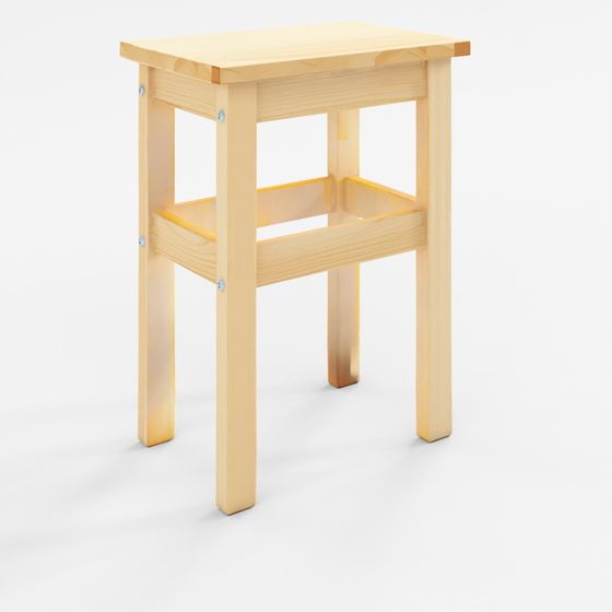 Marketb Maketbi Benku Solid Wood Stool