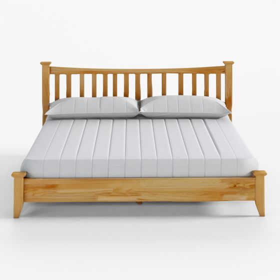 Marketb Marketby RUVER Solid Wood Bed Queen