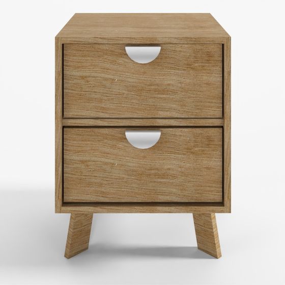 Night Stand 2 Shelves with Handle