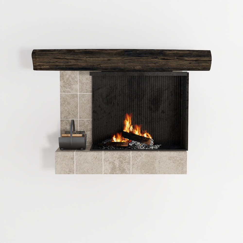 Camino per Soggiorno Mid-Century Francese