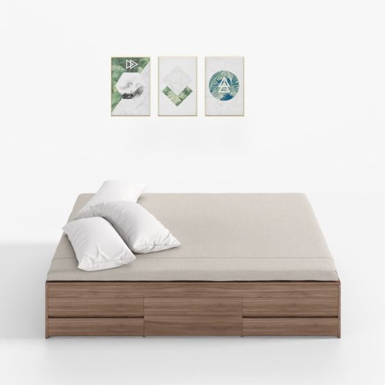 Modern Minimalist 3D Bed Model Design