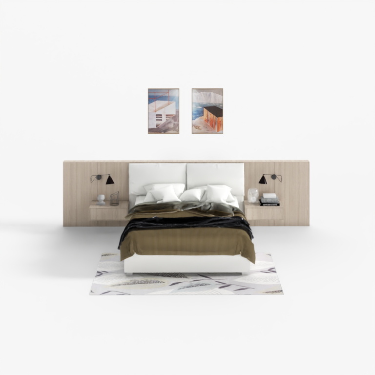 kujiale-Nordic style bed combination