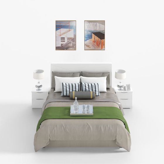 Minimalist Bedroom 3D model