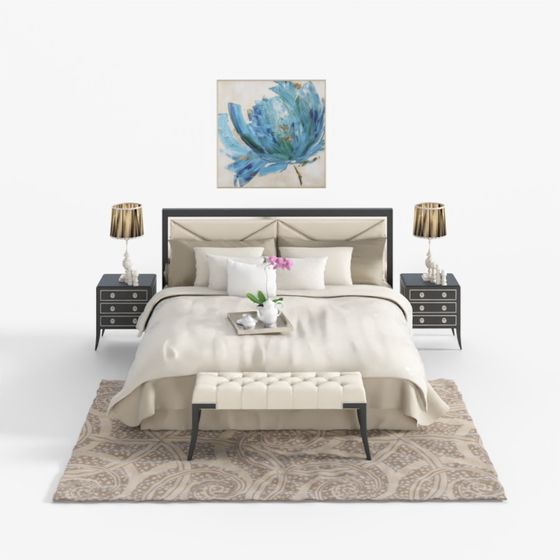 Modern Bedroom Suite 3D model