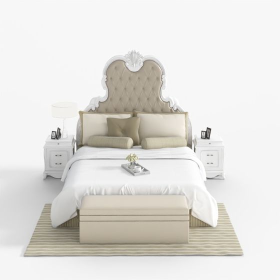 Elegant Bedroom Suite 3D model