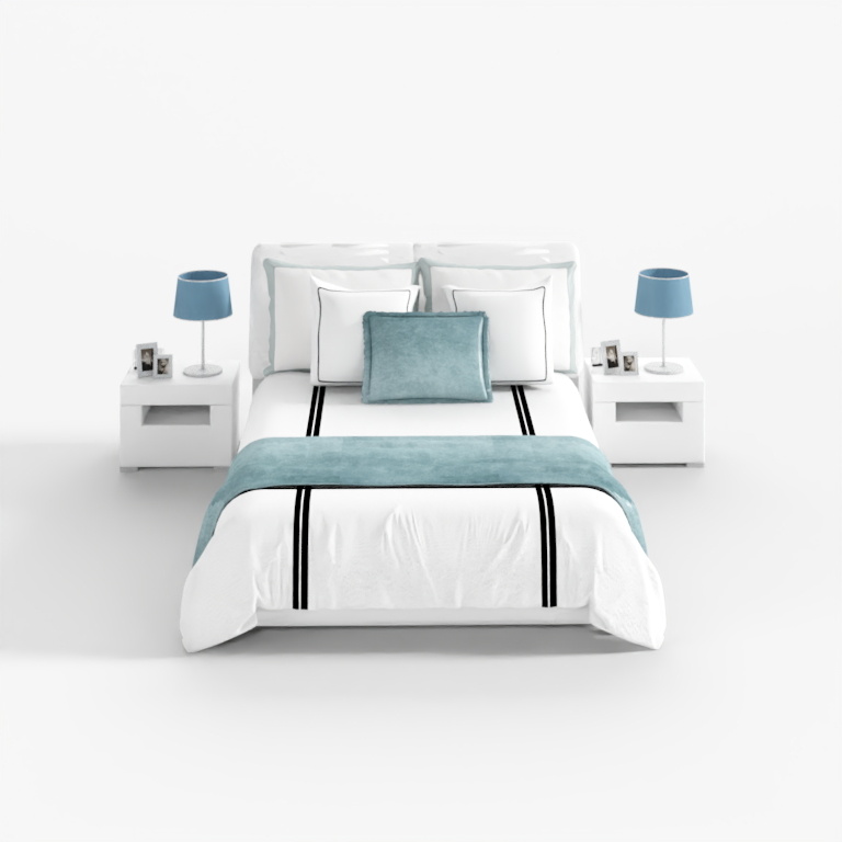 HTL&BED0005&NC-269E pure white&bed 1. 8 m combination