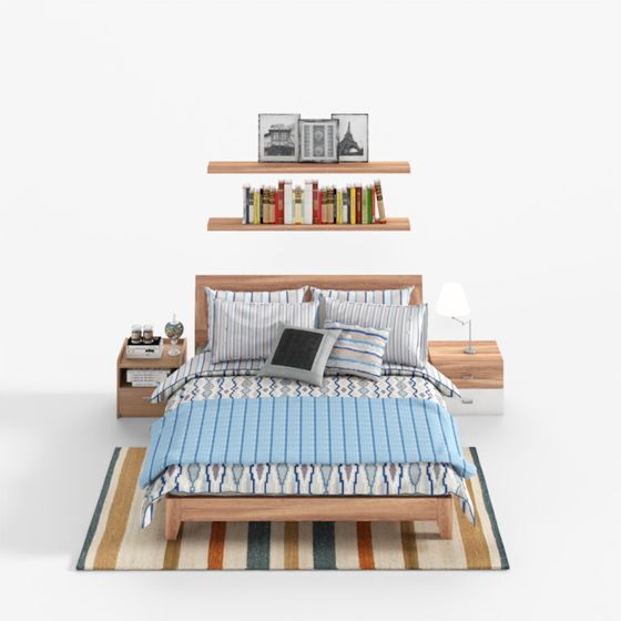 Cozy Bedroom 3D Model