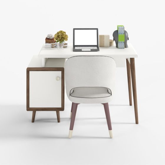 Mid-Century Modern Desk Set 3D model