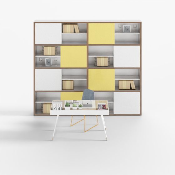 Urban Bookshelf 3D model - Modern Elegance