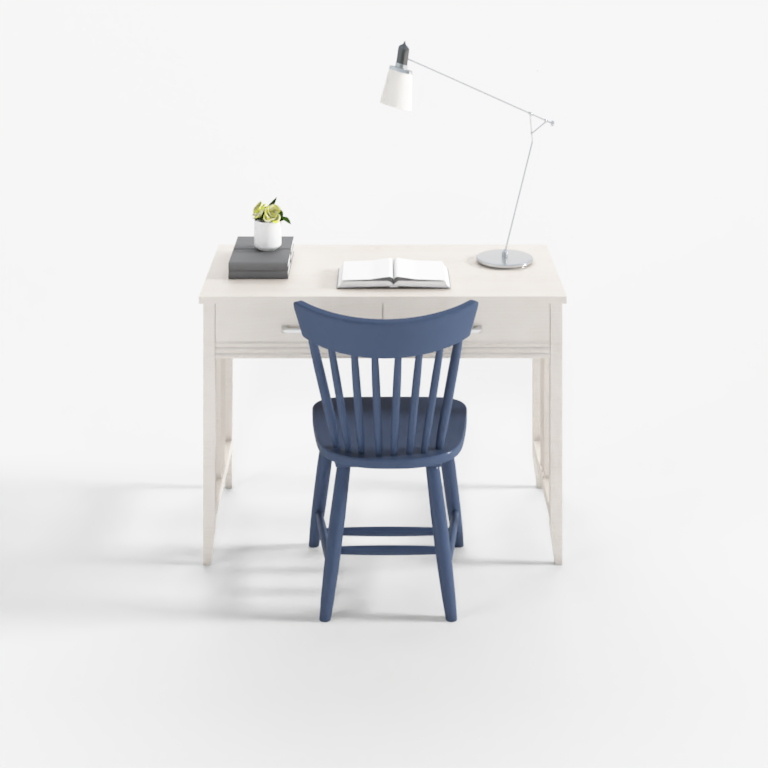 The worm of the worm head-pure wood habitat Desk combination