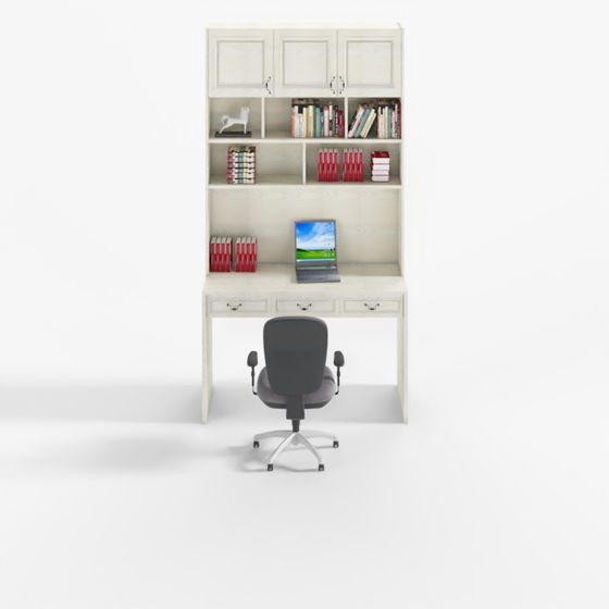 Modern Minimalist Desk 3D model for Office Spaces