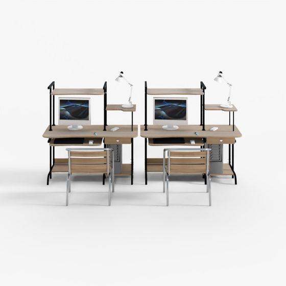 Versatile Workstation Set 3D model for Modern Offices
