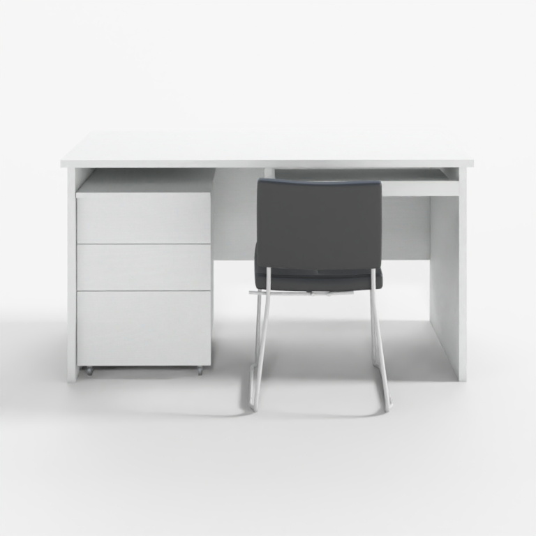 Ash-White Desk Set