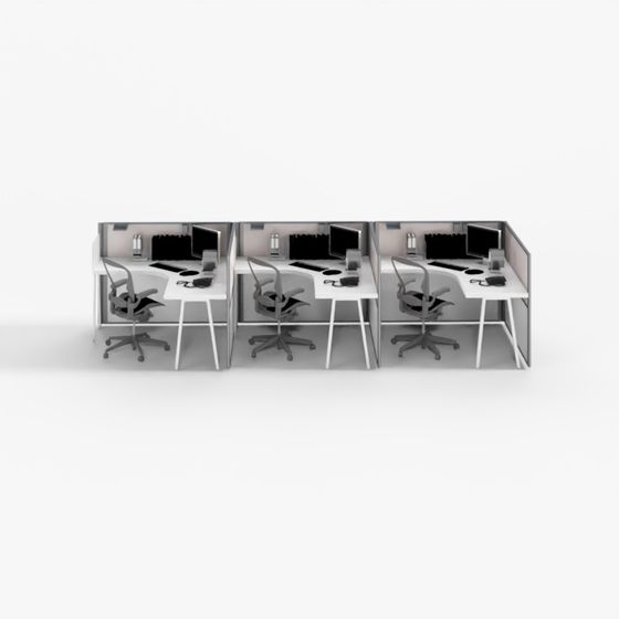 Sleek Desk Workstation 3D Model