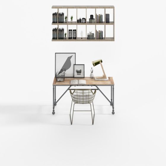 Loft Workspace 3D model for Modern Design