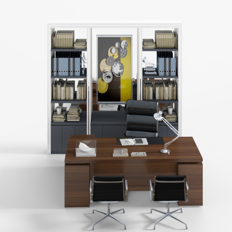 Modern solid wood office Desk combination