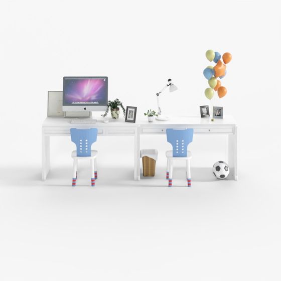 Kids Study Desk 3D model
