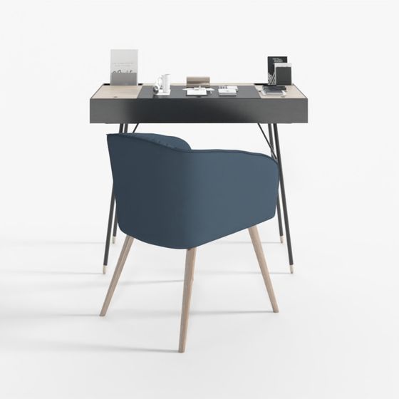 Sleek Modern Desk and Chair Set 3D model