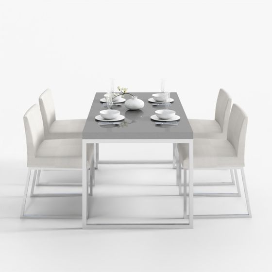 Stylish Modern Dining Set 3D model for Creative Spaces