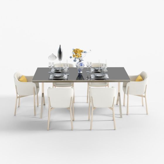 Urban Dining Table 3D Model