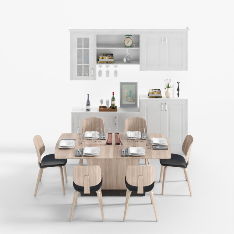 Bộ bàn ghế ăn phong cách Bắc Âu