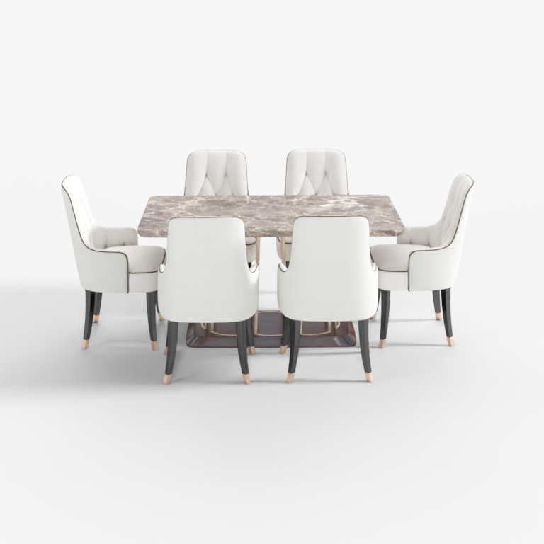 Preferably fan art Portopo simple modern rectangular dining tabl