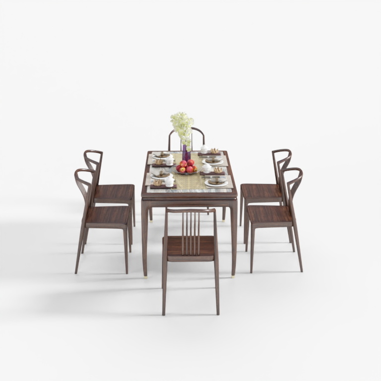T1901 Half-Mountain Dining Table Set