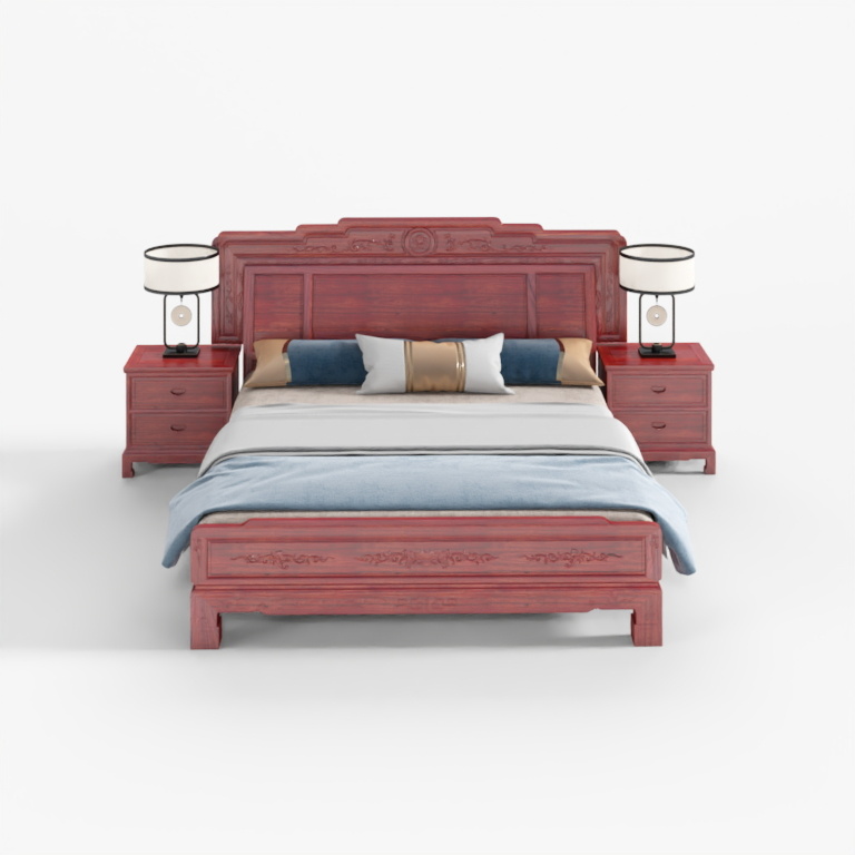 Mastercraft Hongmu Furniture Spring and Autumn High Bed