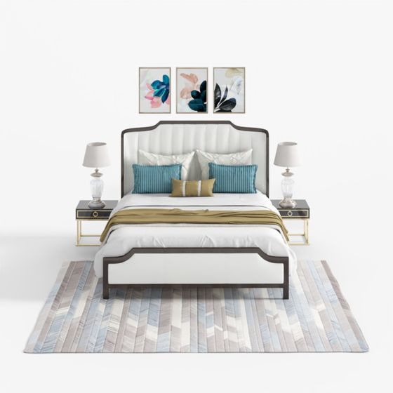 Urban Elegance Bed 3D model