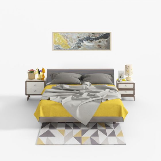 Urban Retreat Bedroom 3D model