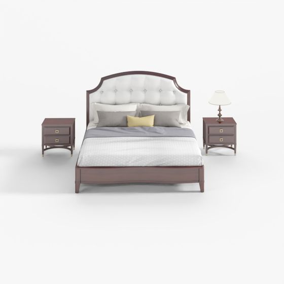 Cozy Retreat Bed 3D model