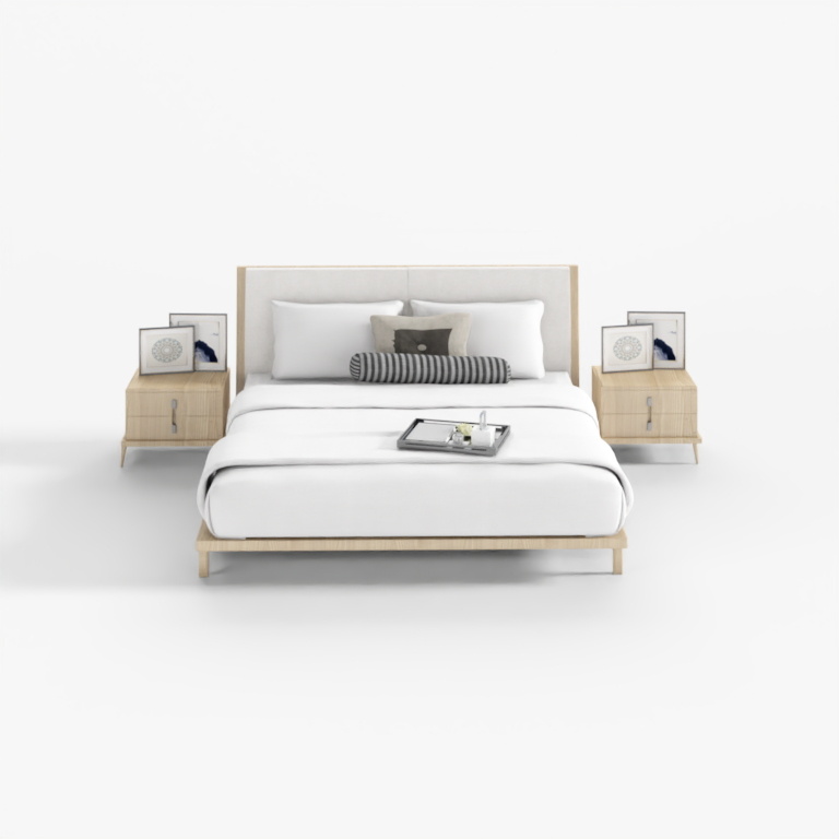 Maison modèle de style chinois - chambre à coucher - combinaison de lits