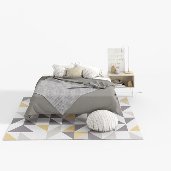 City Retreat Bedroom 3D model