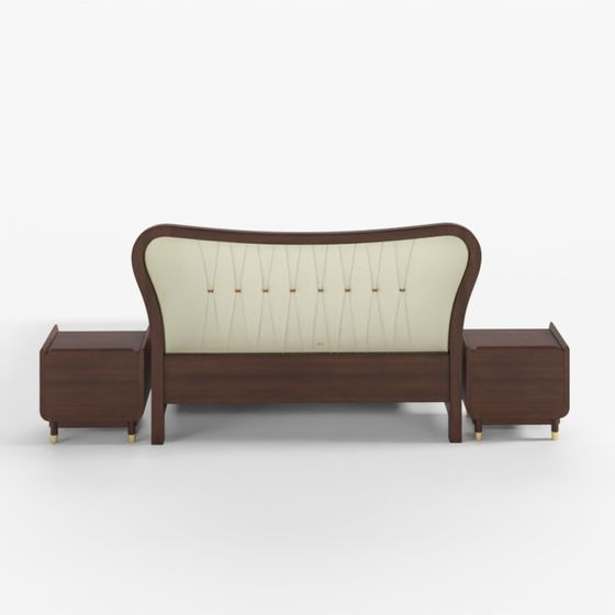 Brown Bed Set 3D Model for Cozy Bedrooms