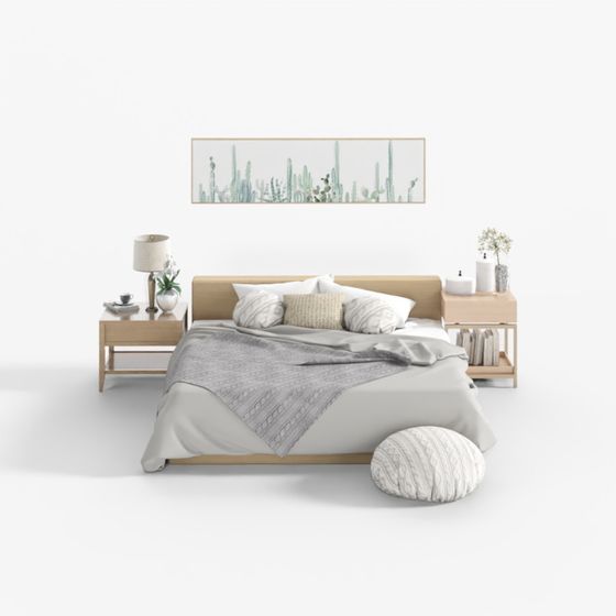 City Oasis Bedroom 3D model