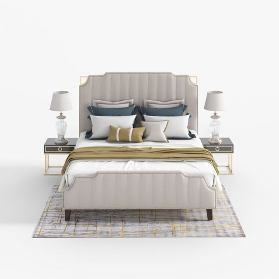 Luxe Bedroom Set 3D model