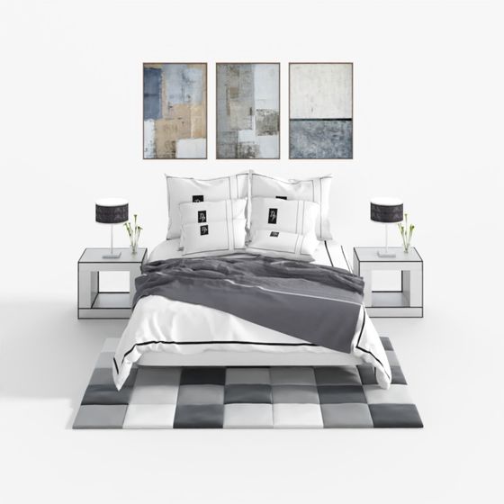 Urban Loft Bedroom 3D Model