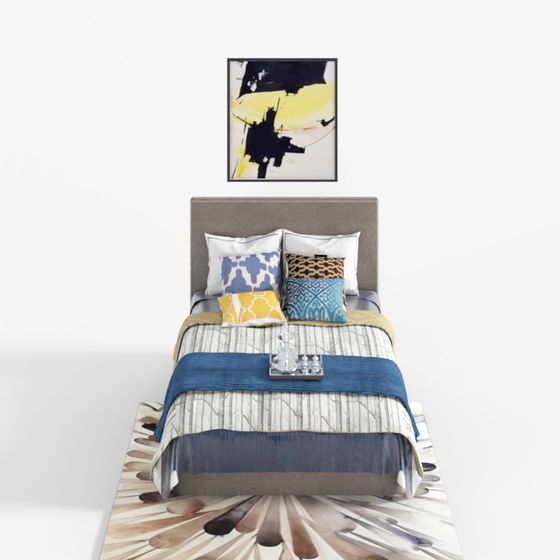 Urban Retreat Bedroom 3D model