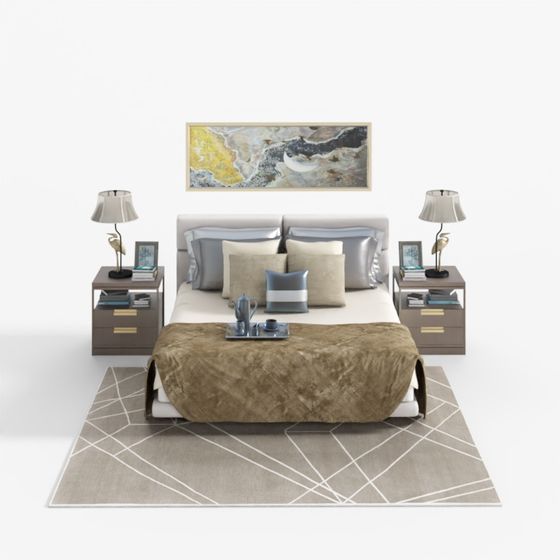 Urban Retreat Bedroom 3D Model